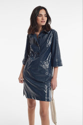 Vestido Guzman Efecto Piel Relieve